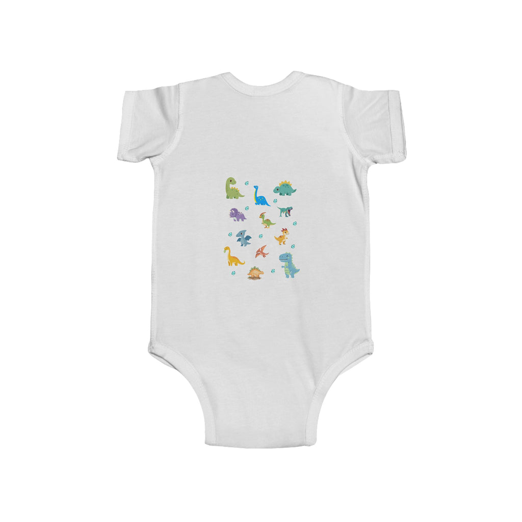 Baby Bodysuit - Cute Colorful Dinosaur Print Infant Onesie