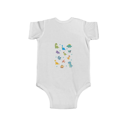 Baby Bodysuit - Cute Colorful Dinosaur Print Infant Onesie