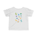 Infant Tee — Colourful Baby Dinosaur Print