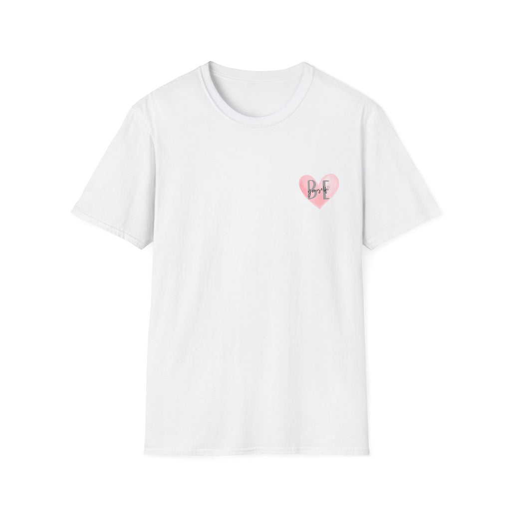 Pink Watercolor Heart with 'Be Yourself' TShirt