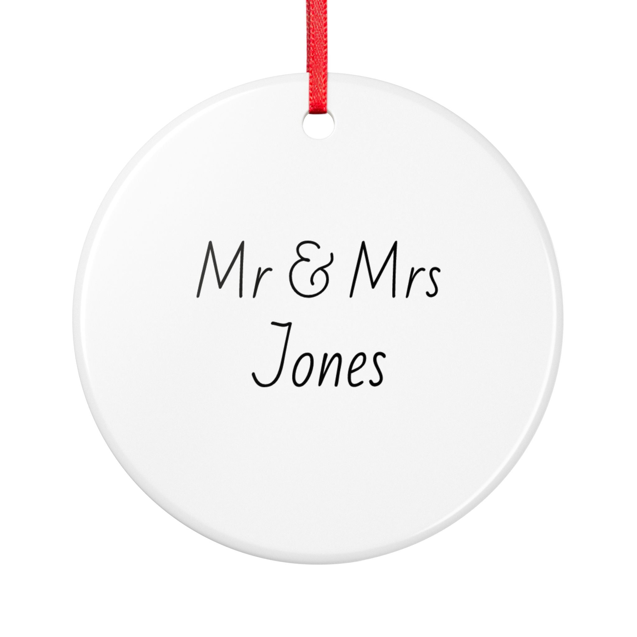 Mr & Mrs Personalised Wedding Gift