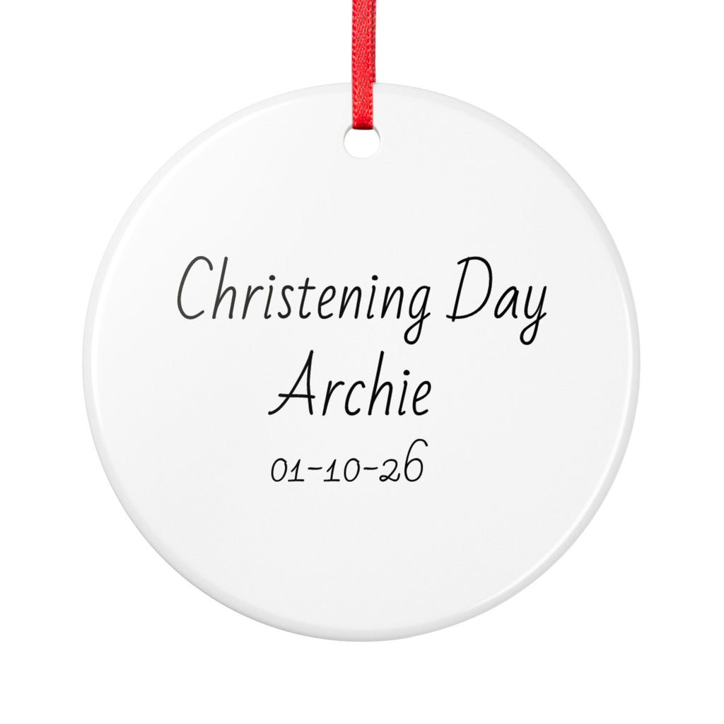 Christening Day Ceramic Ornament Keepsake