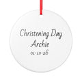 Christening Day Ceramic Ornament Keepsake