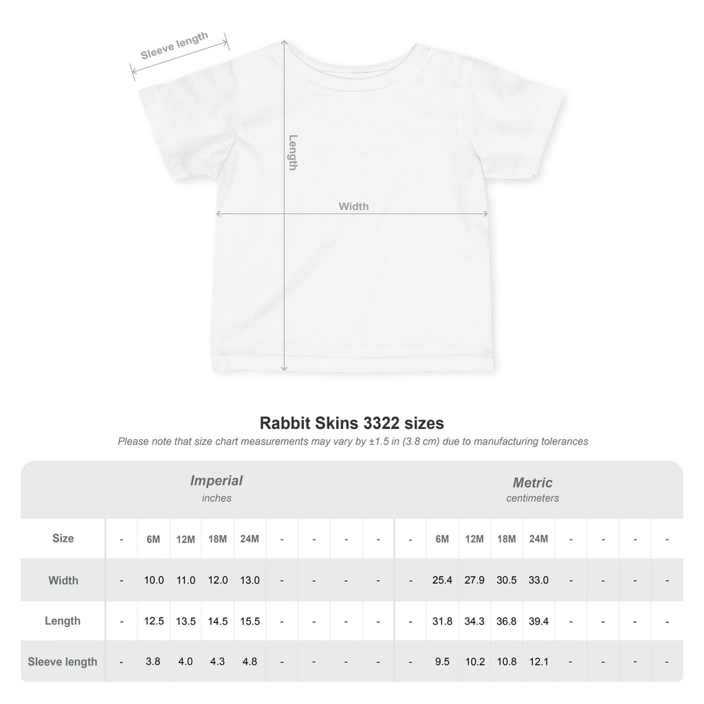 Infant Tee — Colourful Baby Dinosaur Print