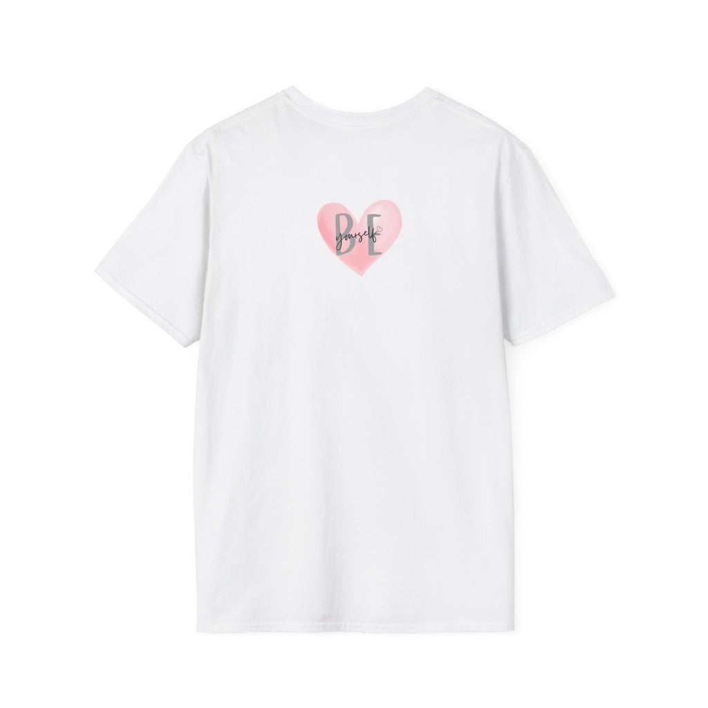 Pink Watercolor Heart with 'Be Yourself' TShirt