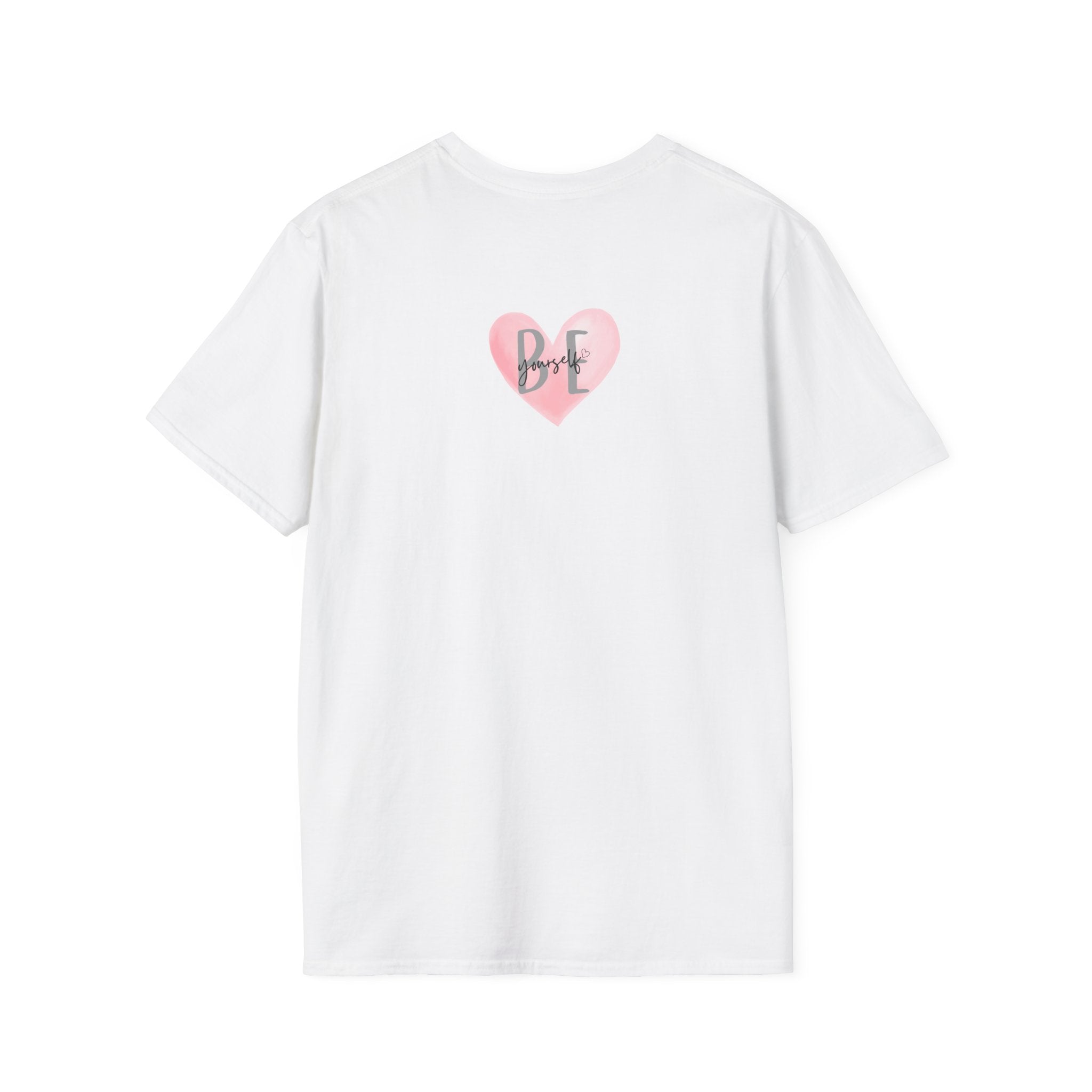 Pink Watercolor Heart with 'Be Yourself' TShirt