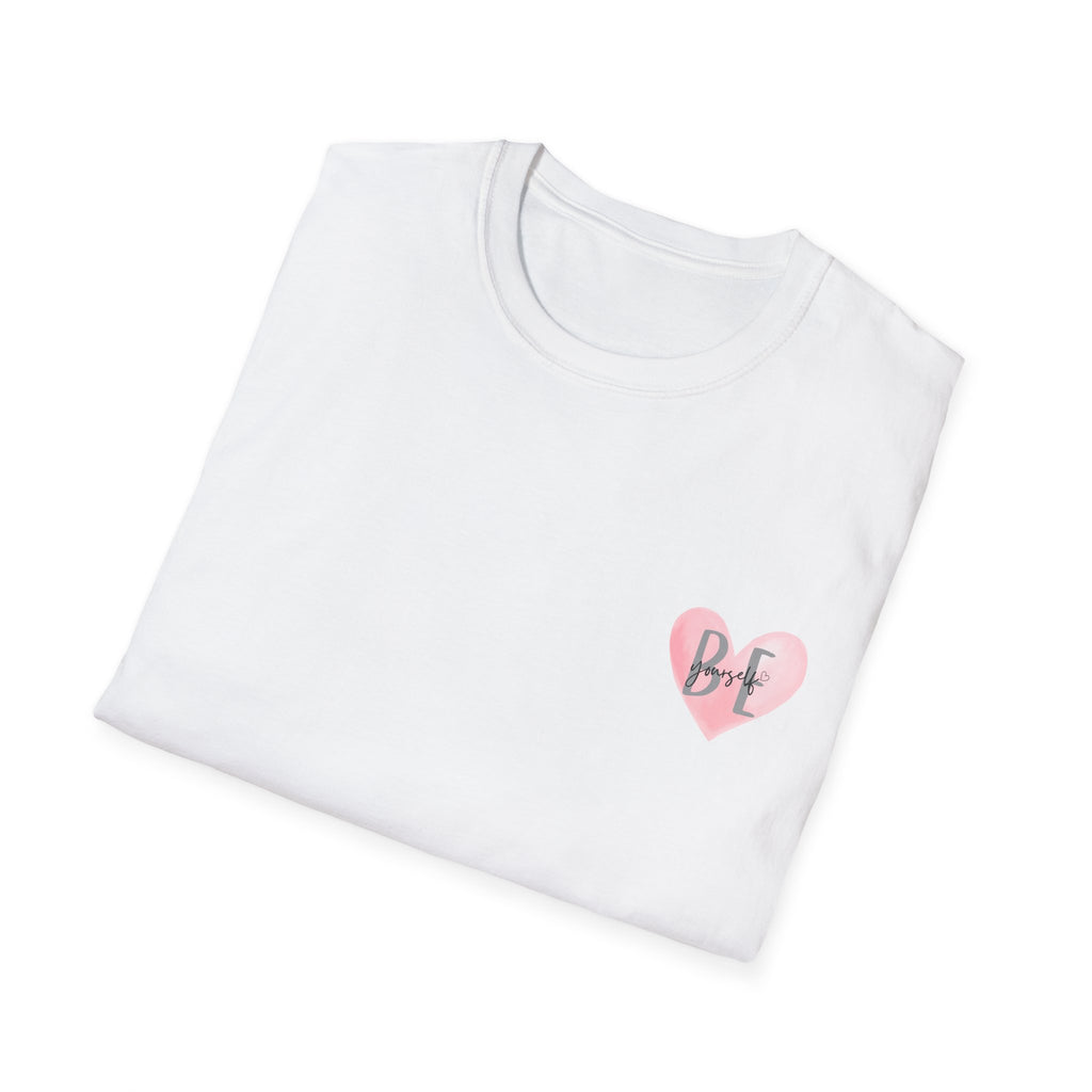 Pink Watercolor Heart with 'Be Yourself' TShirt