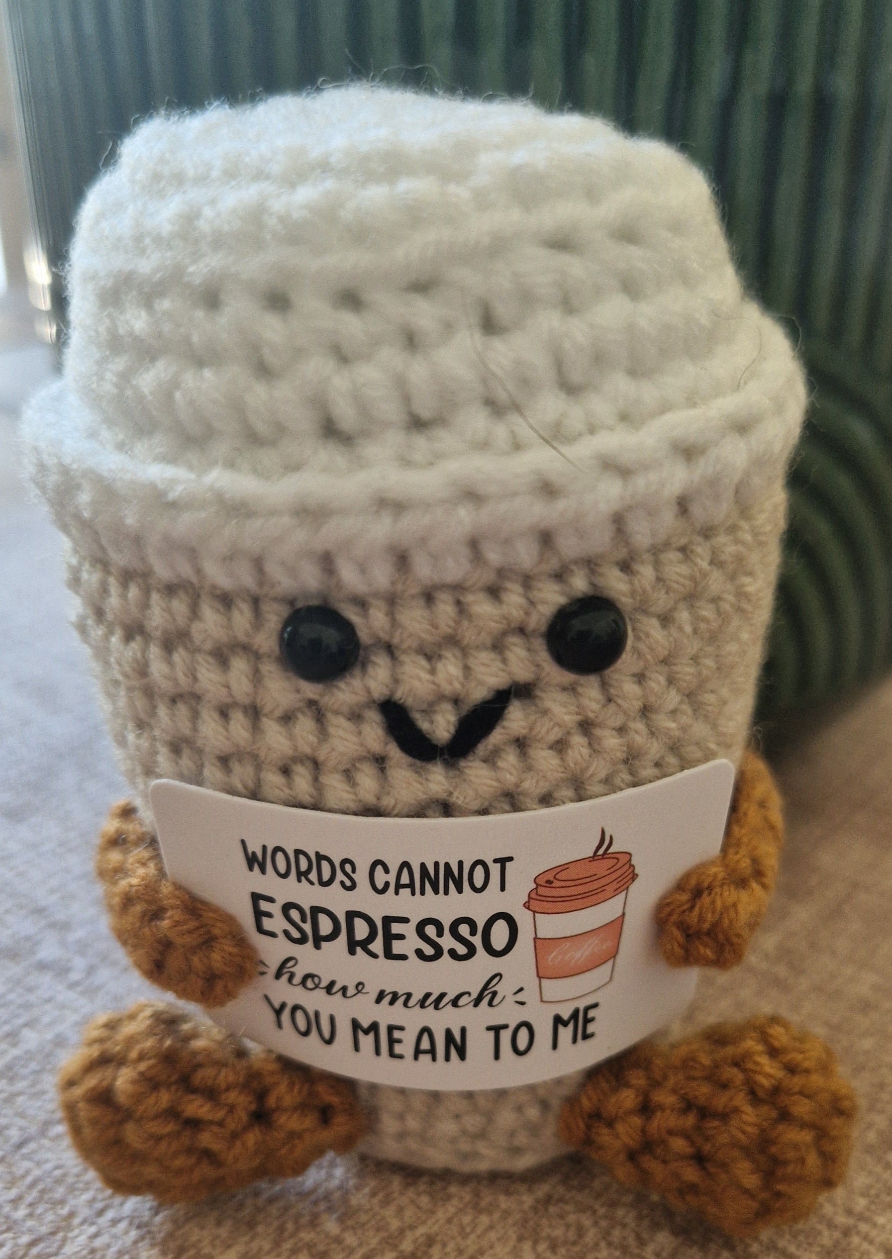 Crochet Pocket Hug | Positive Affirmation Plush Toy, Mental Health Support Gift