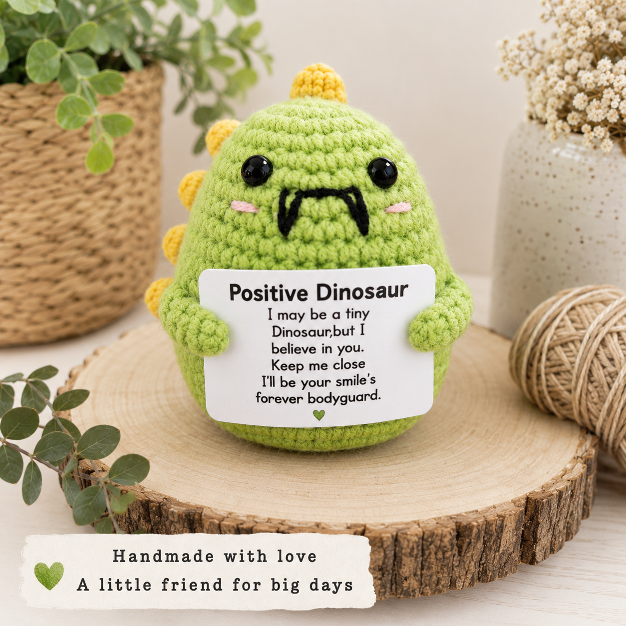 Crochet Pocket Hug | Positive Affirmation Plush Toy-keyring-bag charm, Meaningful Keepsake