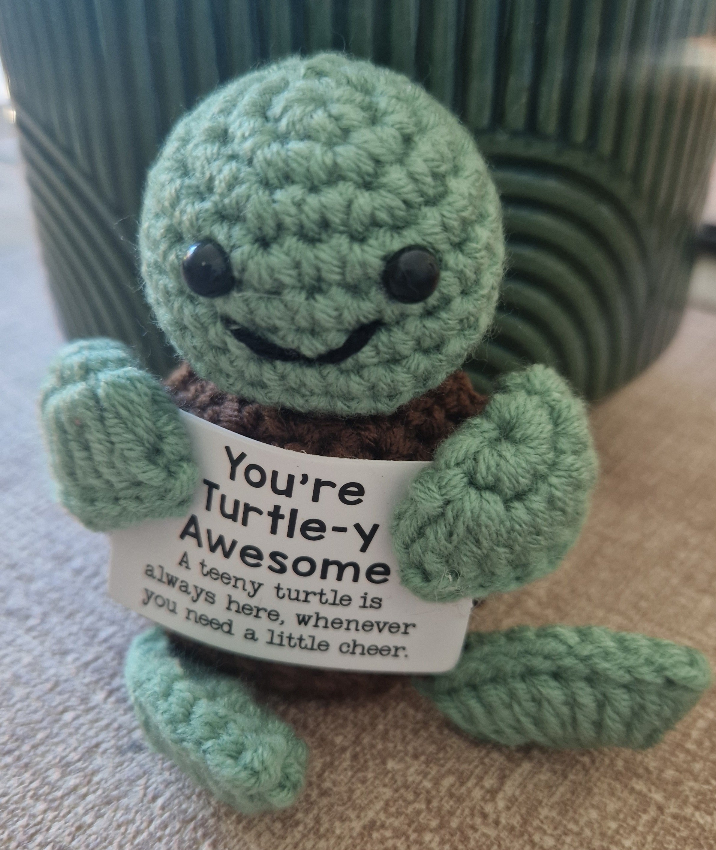 Crochet Pocket Hug | Positive Affirmation Plush Toy, Mental Health Support Gift
