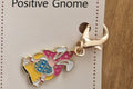 Positive Gnome Charm  | Encouraging Gold-Tone Charm 6 Designs