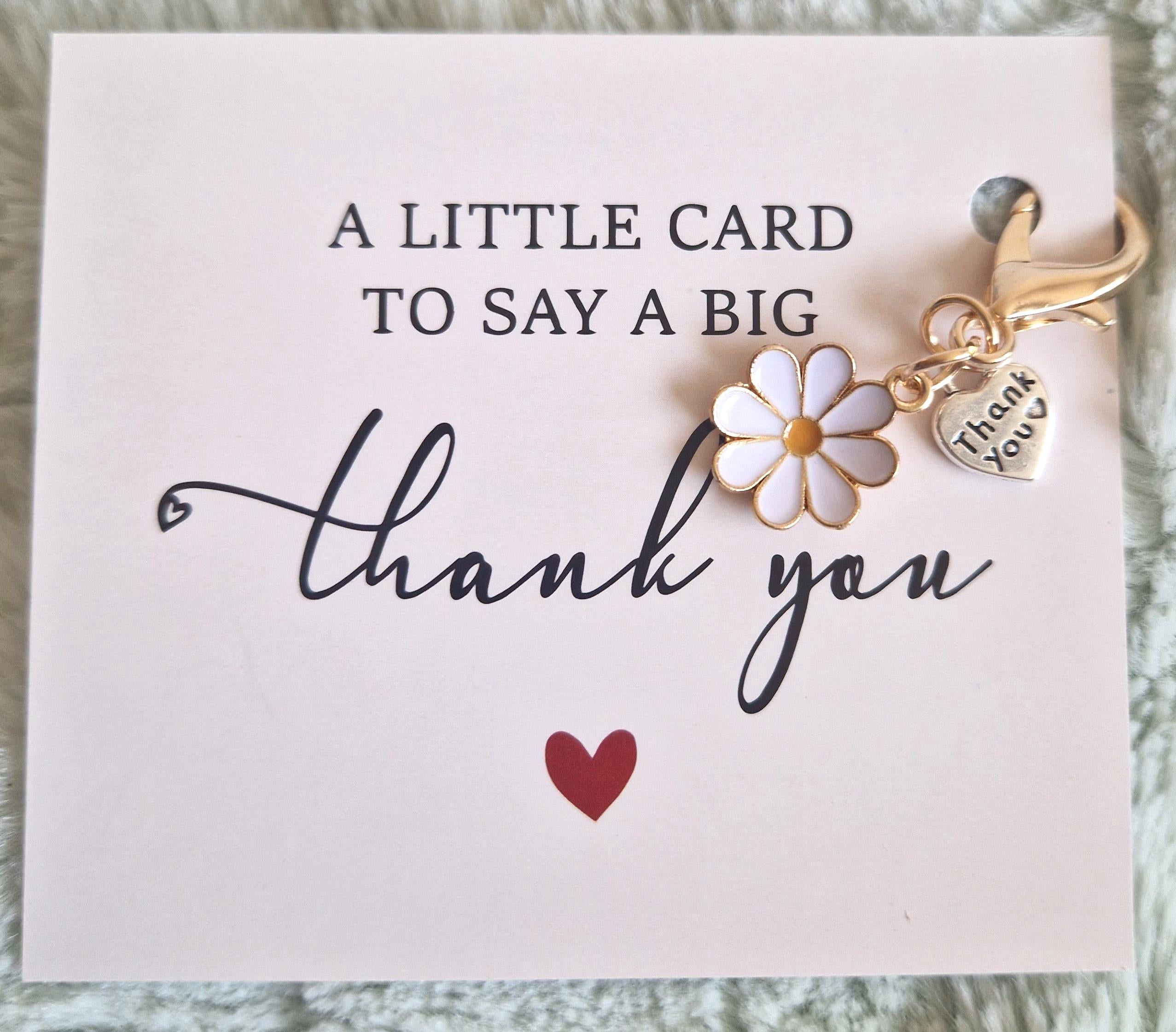 Thank You Gift with Keyring Charm