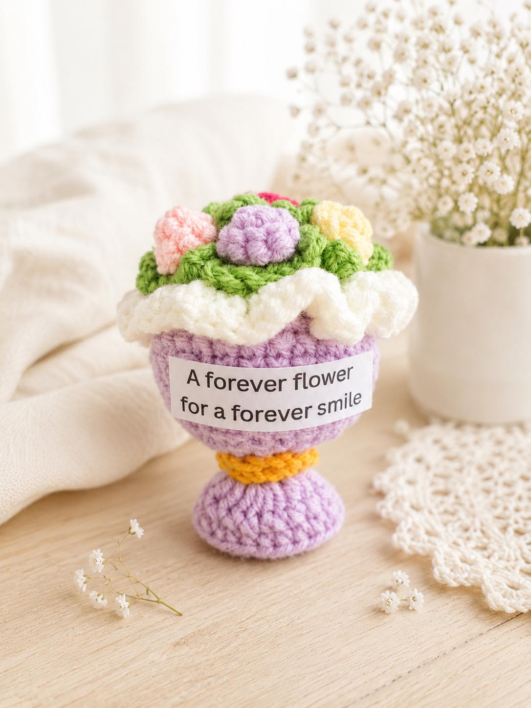 Crochet Pocket Hug | Positive Affirmation Plush Toy, Mental Health Support Gift