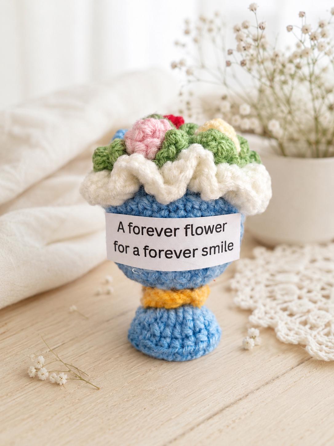 Crochet Pocket Hug | Positive Affirmation Plush Toy, Mental Health Support Gift
