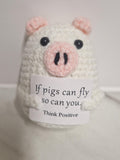 Crochet Pocket Hug | Positive Affirmation Plush Toy-keyring-bag charm, Meaningful Keepsake
