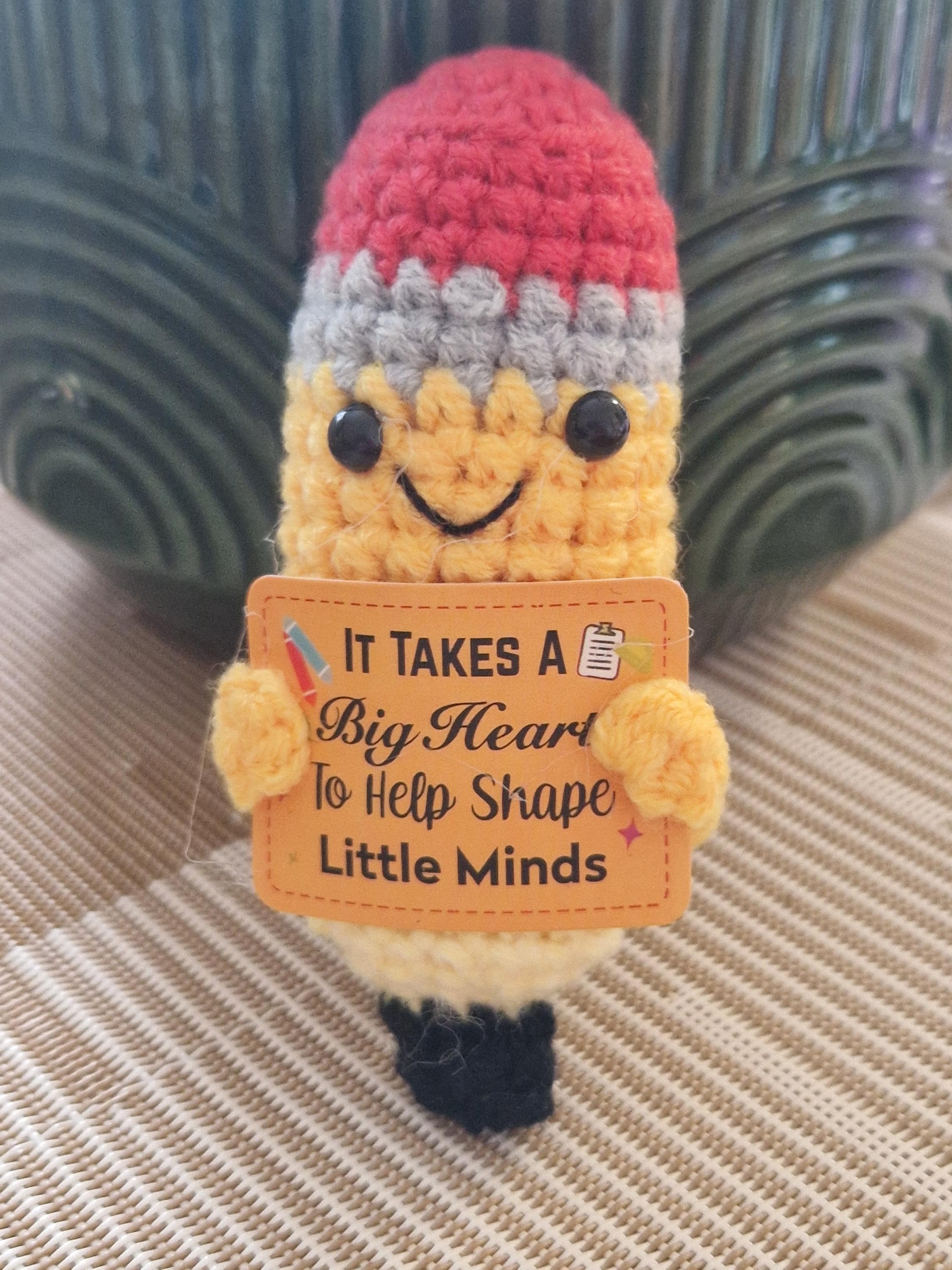 Crochet Pocket Hug | Positive Affirmation Plush Toy, Mental Health Support Gift