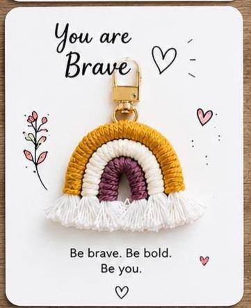 Crochet Pocket Hug | Positive Affirmation Plush Toy-keyring-bag charm, Meaningful Keepsake