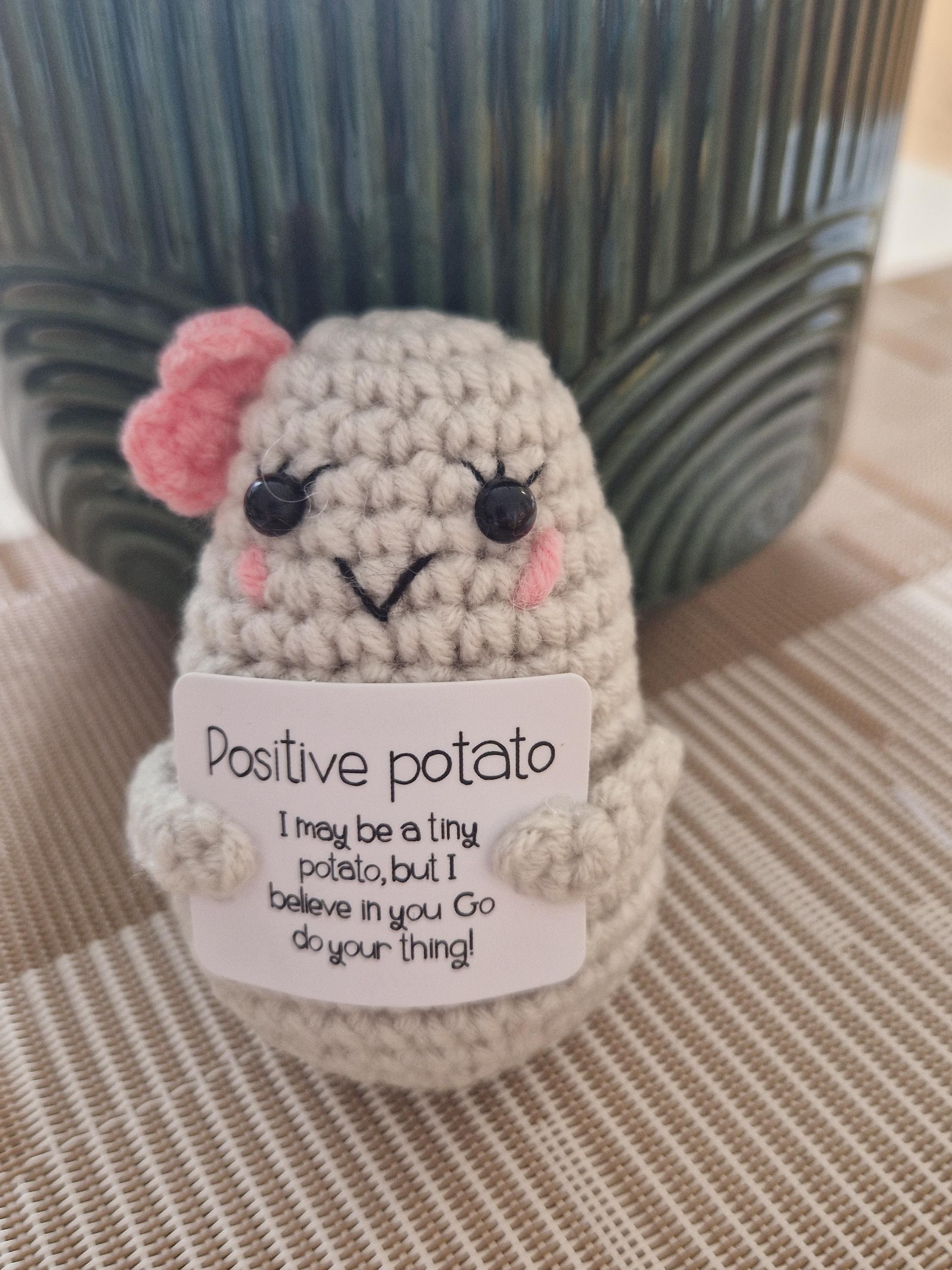 Crochet Pocket Hug | Positive Affirmation Plush Toy, Mental Health Support Gift